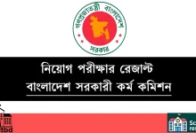 বিপিএসসি পরীক্ষার রেজাল্ট